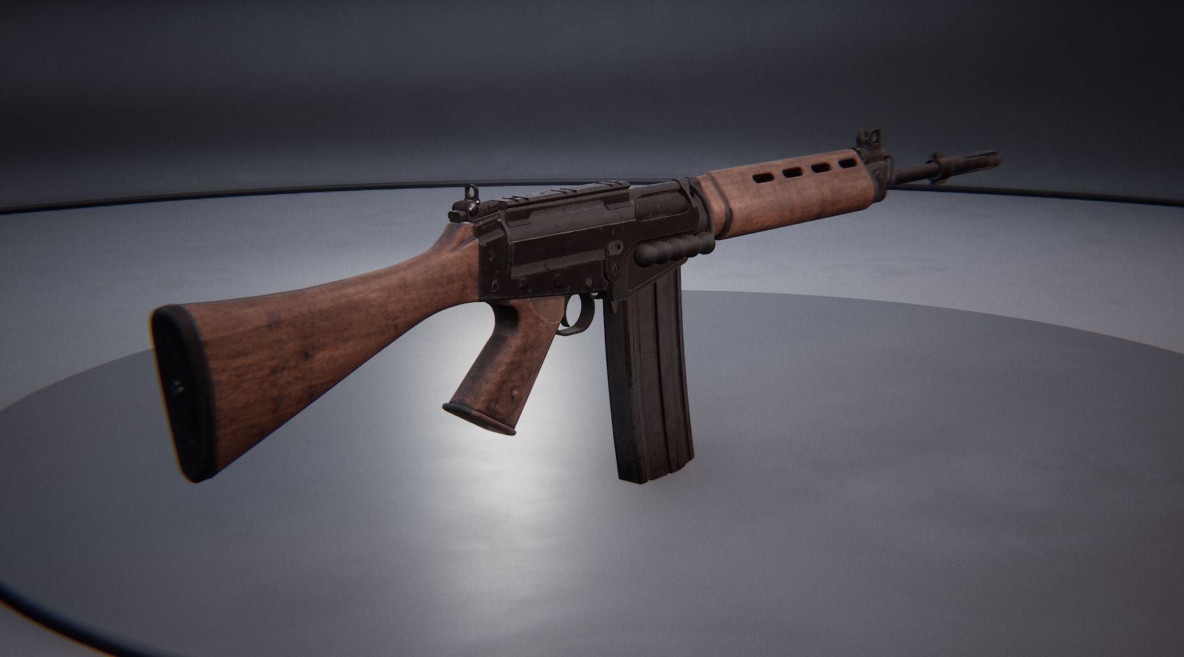 Fn Fal D Model Turbosquid