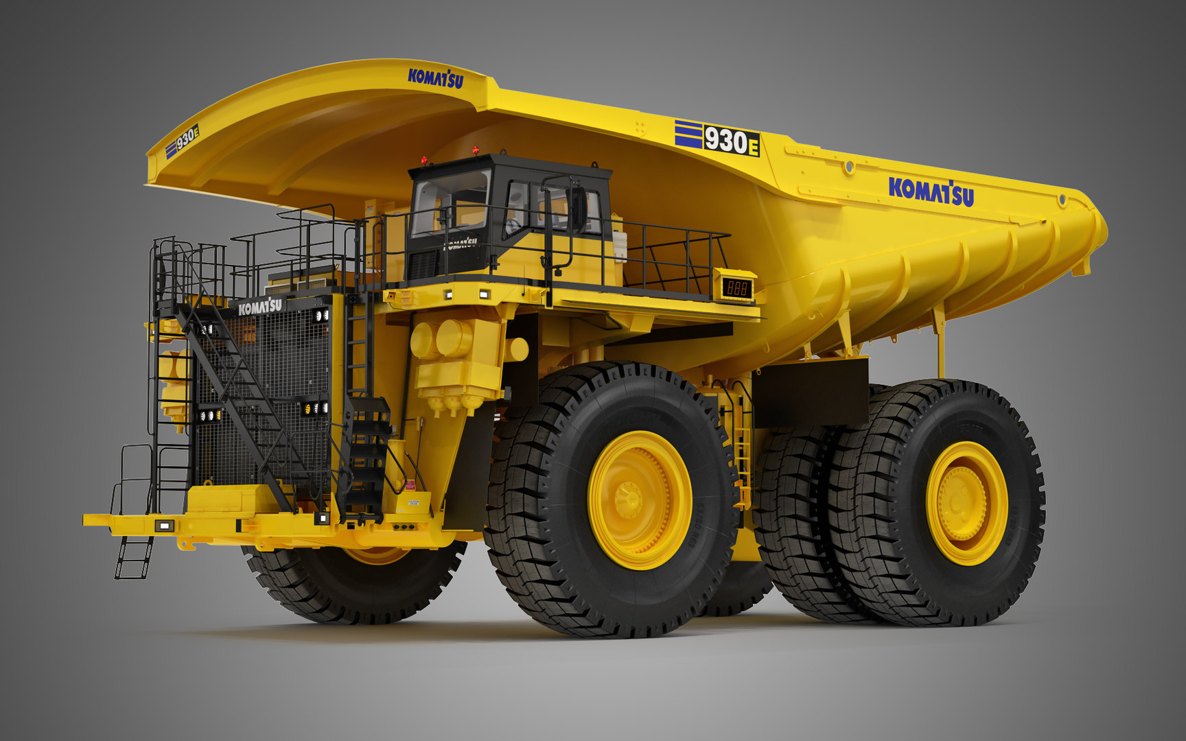 Komatsu Mining Dump Truck D Model Turbosquid