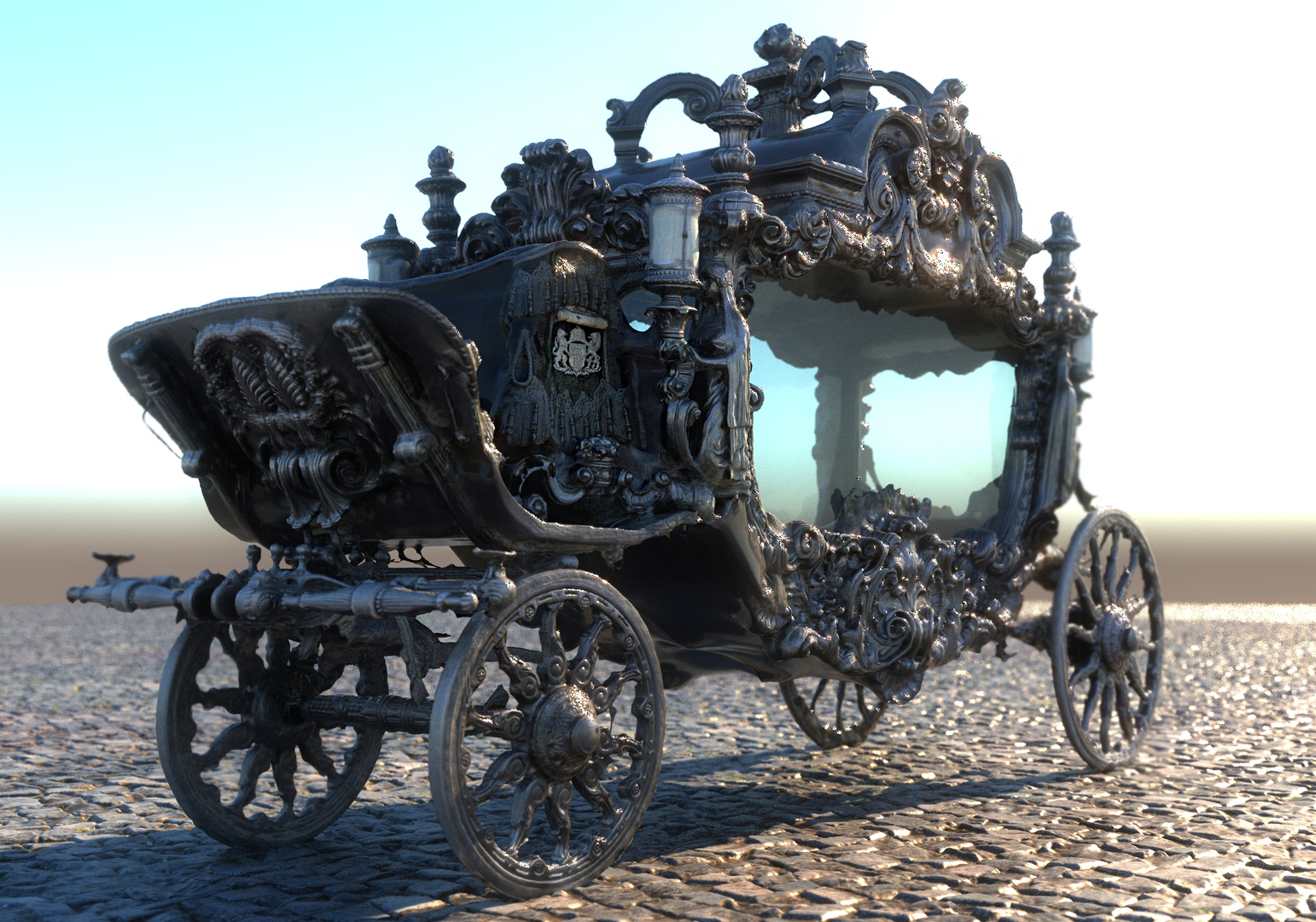 Mod Le D De Le Carrosse Noir Des Vampires Turbosquid