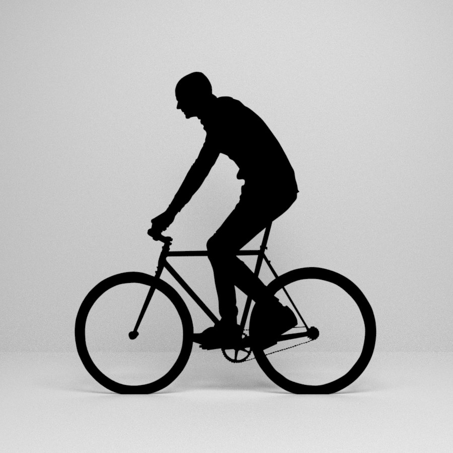 Cycling Silhouette D Turbosquid