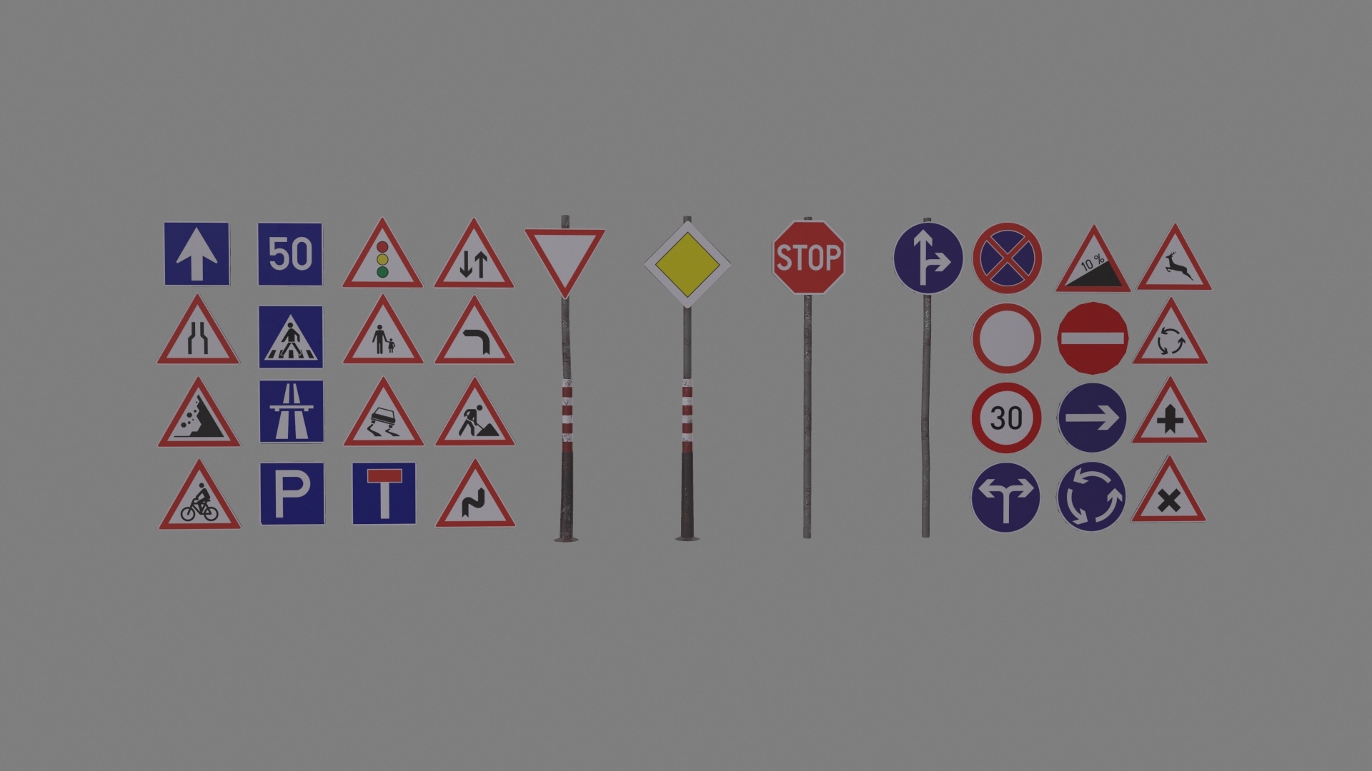 traffic signs3d模型