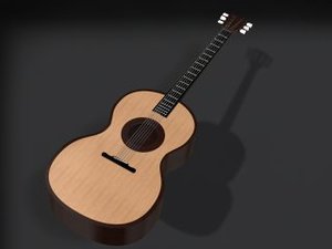 3ds max accoustic guitar