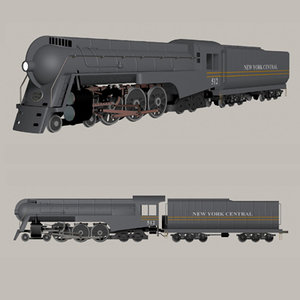 train engine 3d model