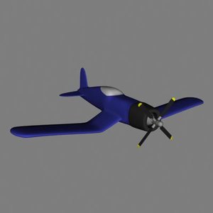 3d model of fighter plane