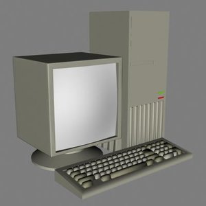 3d computer desktop model