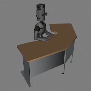 3d model droid desk