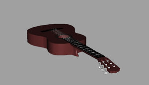 3d model accoustic guitar