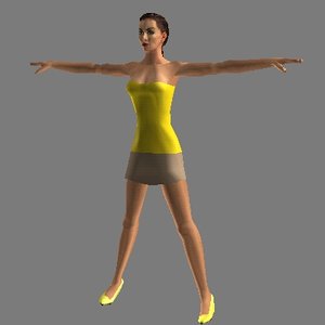 free human female 3d model