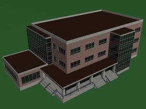 building library 3d model