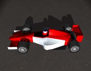 formula racing car 3d model