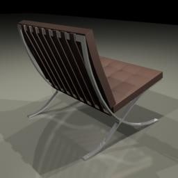 barcelona chair 3d model