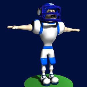 toon human male 3d 3ds