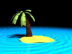 island palm tree 3d max