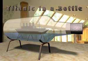 titanic bottle 3d model
