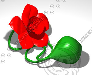3d model 3dmf squirt flower