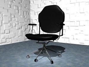 3d model ergonomic office chair