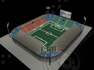 3d model stadium