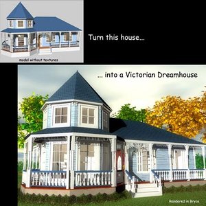 victorian house 3d model