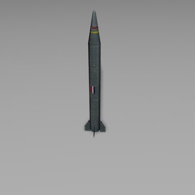 scud weapon rocket 3d model