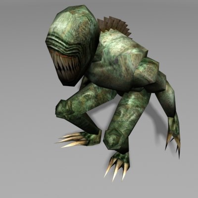 3ds max alien mutant animation