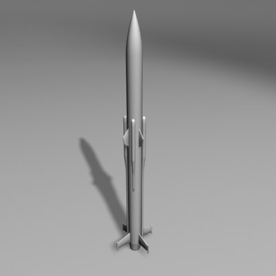 rocket warhead 3d obj