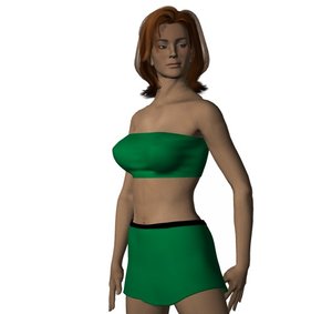 free victoria skirt 3d model
