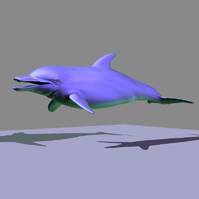 3d海豚模型