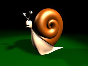 snail character 3d model