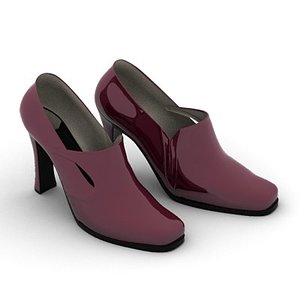 patent-leather woman shoes 3d model