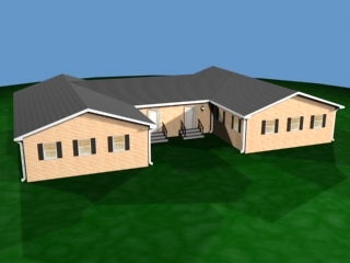3d model of medium house