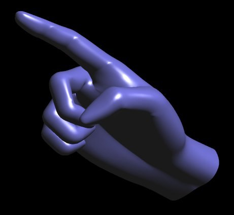 poseable hand 3d model online