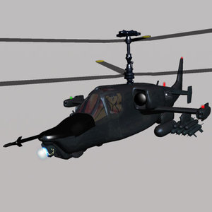 helicopter ka-50 fighter 3d model