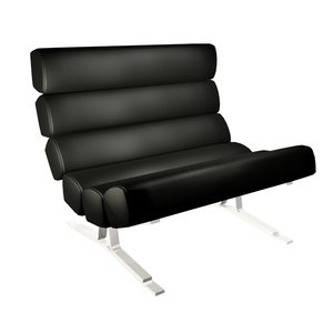 3d designer plunket lounge chair model