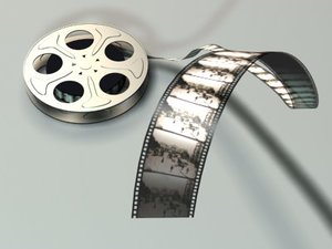 film reel 3d model