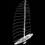 competition sailing yacht luna 3d model