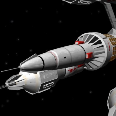 3D4K Liberator Blake's 7 Space Shuttle Craft Model – 1, 3, 6, Or 12 Inch Options – 3D Printed