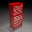 3d red toolchest model