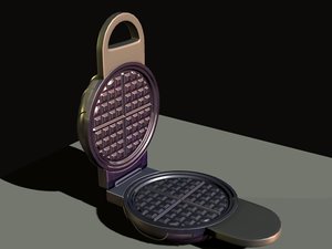 waffle iron 3d model