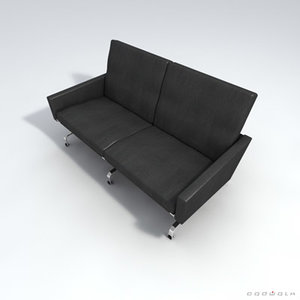 poul kjaerholm pk31 sofa 3d max