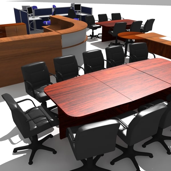 office furniture pack 3d model