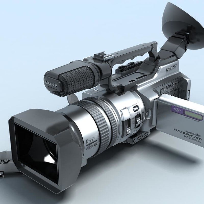 Sony Vx00 Camcorder 3d Max