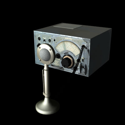 3d shortwave radio model