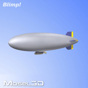 3d blimp mosel3d model