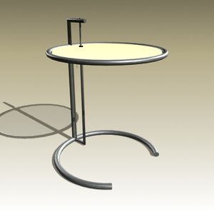 eileen gray table 3d model