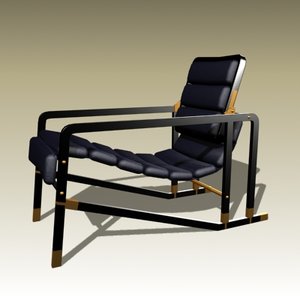 eileen gray transat chair 3d model