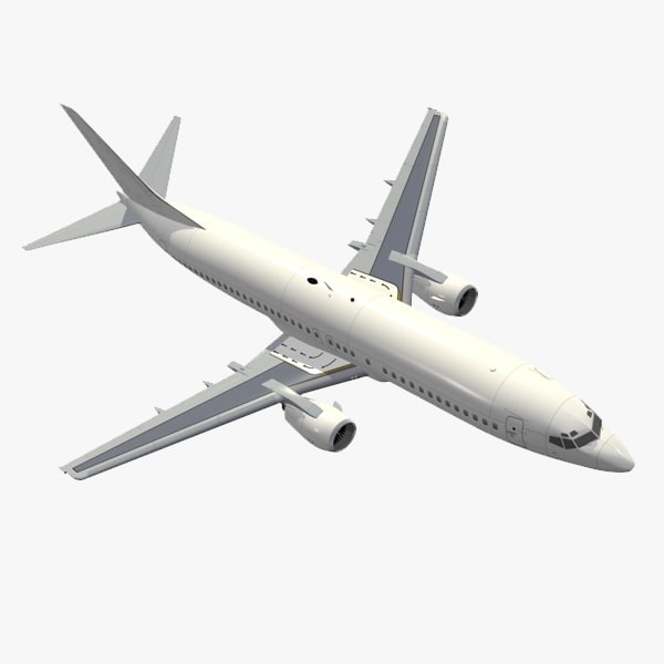 3d b 737-400 model