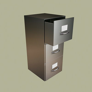 office file cabinet 3d model