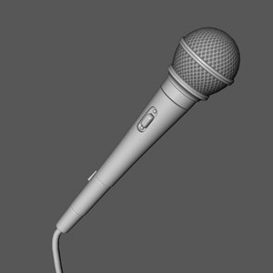 microphone mic 3d model