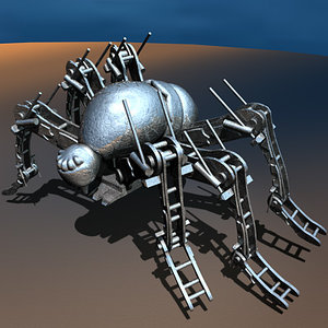 free spider robot 3d model
