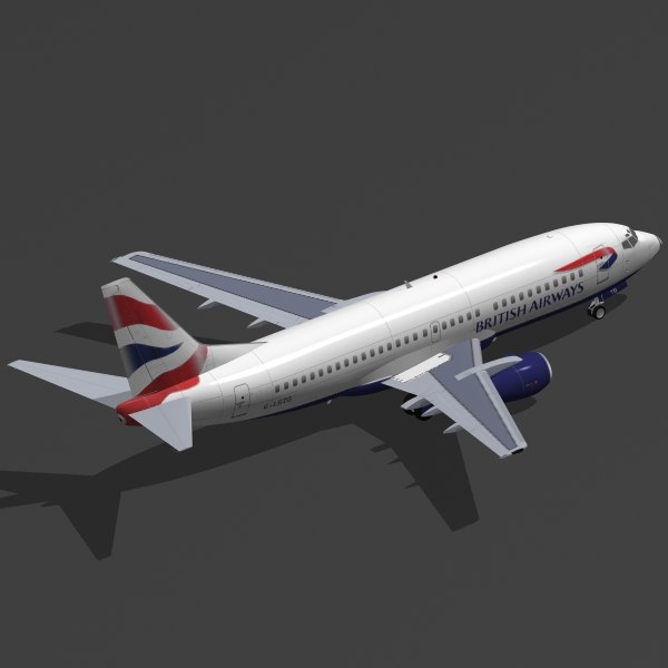 3d B 737-300 British Airways